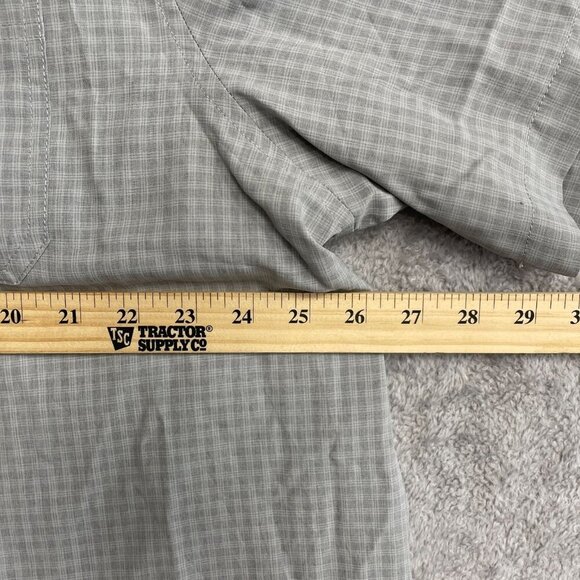 NEW Orvis Men's XL Short Sleeve Tech Shirt Gray Check Polyester - Picture 6 of 12